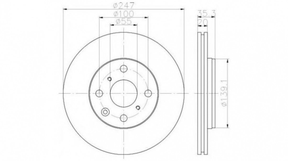 Disc frana Citroen C1 (PM_, PN_) 2005-2016 #2 0986479239