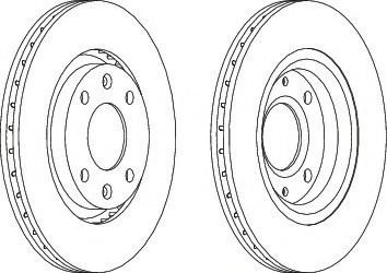 Disc frana CITROEN C2 ENTERPRISE (2009 - 2016) FERODO DDF1140 piesa NOUA