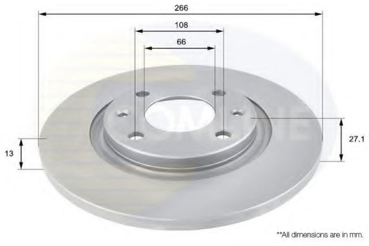 Disc frana CITROEN C3 I (FC) (2002 - 2016) COMLINE ADC1521 piesa NOUA