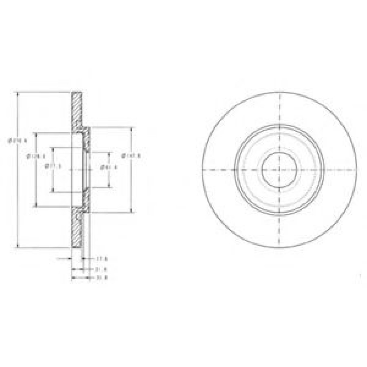 Disc frana CITROEN C3 I (FC) (2002 - 2016) DELPHI BG3421 piesa NOUA