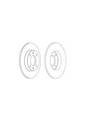 Disc frana CITROEN C3 I (FC) (2002 - 2016) FERODO DDF1178 piesa NOUA