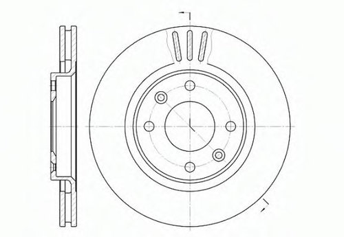 Disc frana CITROEN C3 I (FC) (2002 - 2016) REMSA 6603.10 piesa NOUA