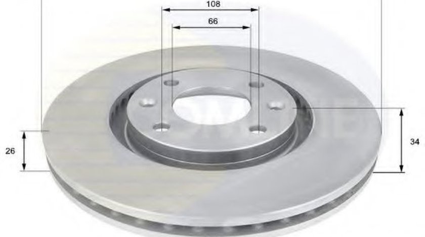 Disc frana CITROEN C3 II (2009 - 2016) COMLINE ADC1519V piesa NOUA