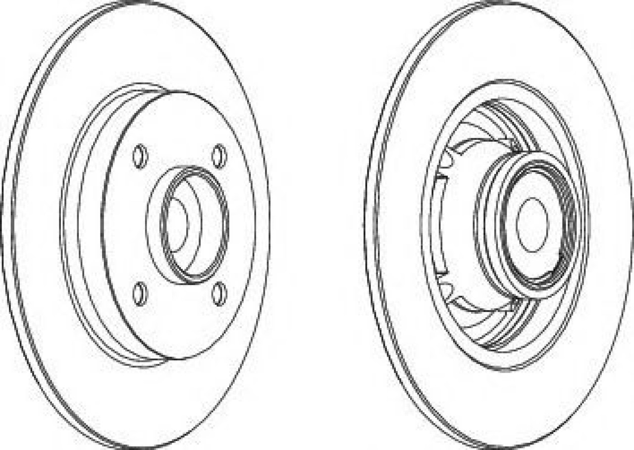 Disc frana CITROEN C3 II (2009 - 2016) FERODO DDF1560-1 piesa NOUA