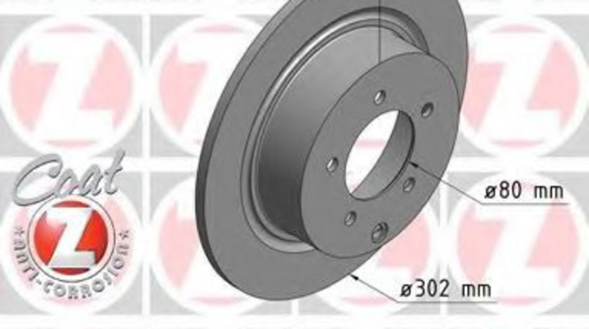 Disc frana CITROEN C4 AIRCROSS (2010 - 2016) ZIMMERMANN 380.2112.20 piesa NOUA