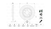 Disc frana Citroen C4 cupe (LA_) 2004-2011 #2 0986...