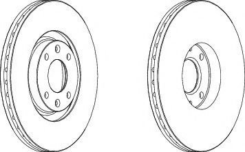Disc frana CITROEN C4 Cupe (LA) (2004 - 2011) FERODO DDF1442 piesa NOUA