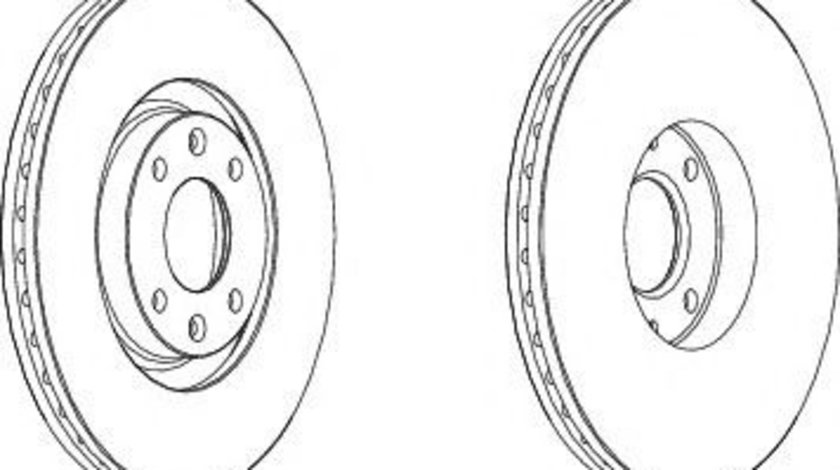 Disc frana CITROEN C4 Cupe (LA) (2004 - 2011) FERODO DDF1442 piesa NOUA