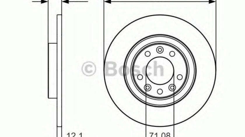 Disc frana CITROEN C4 Grand Picasso II (2013 - 2016) BOSCH 0 986 479 C25 piesa NOUA