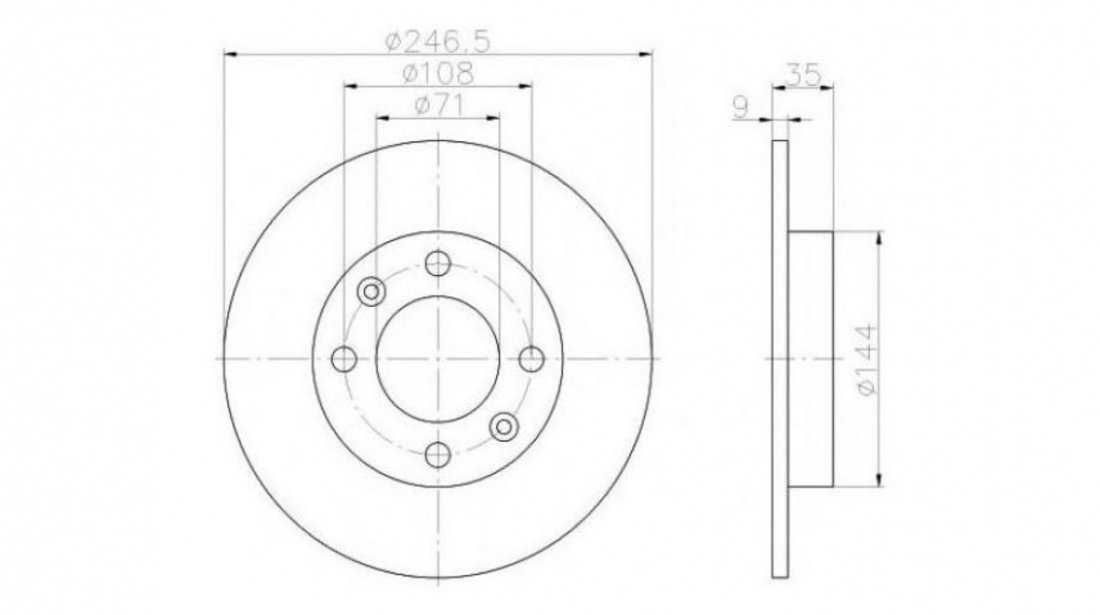 Disc frana Citroen C4 I (LC_) 2004-2011 #2 08971910