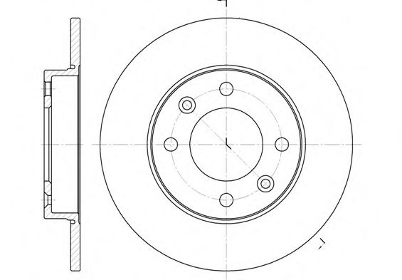 Disc frana CITROEN C4 I (LC) (2004 - 2011) REMSA 6630.00 piesa NOUA
