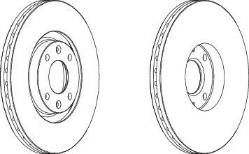 Disc frana CITROEN C4 Limuzina (2006 - 2016) FERODO DDF1442 piesa NOUA