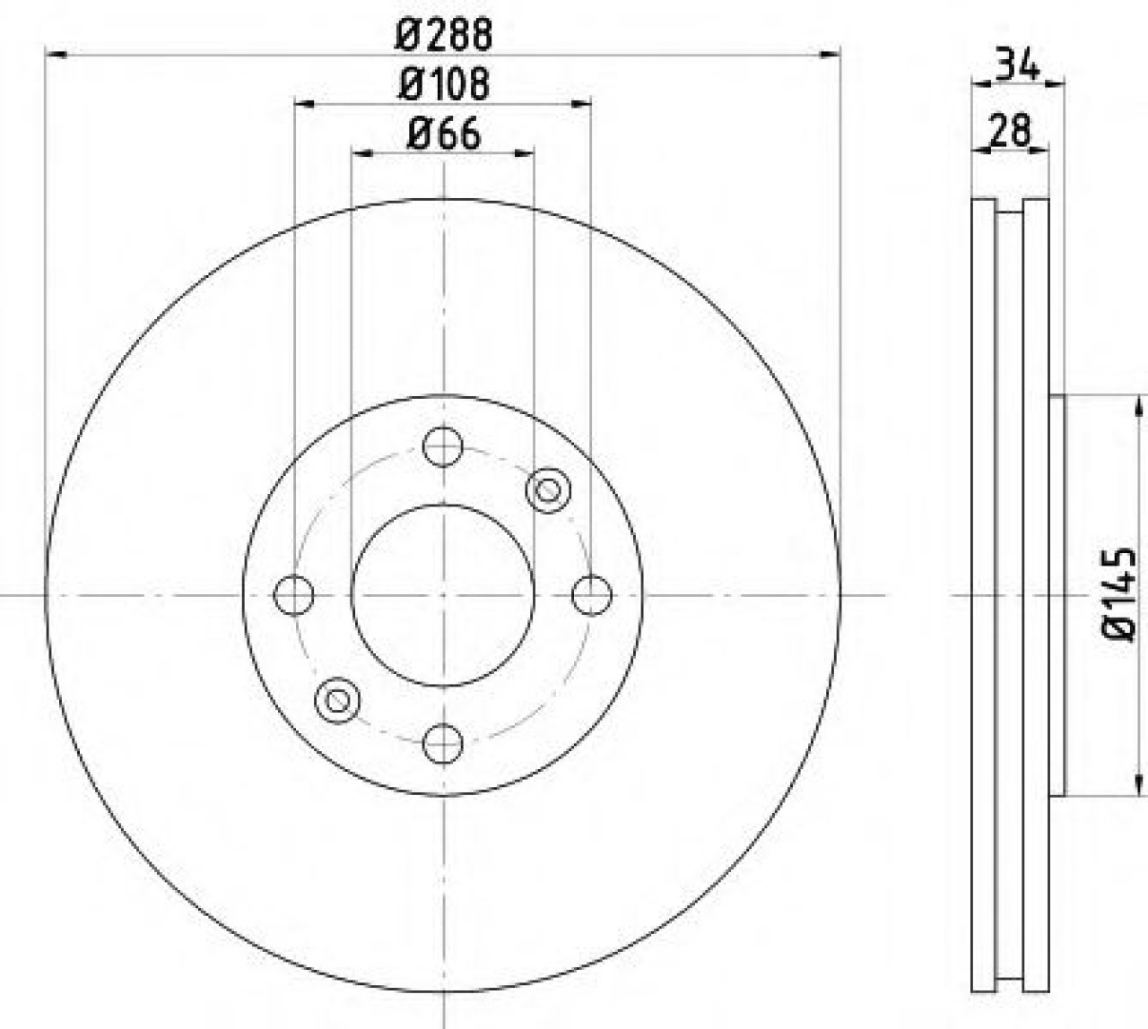 Disc frana CITROEN C5 I (DC) (2001 - 2004) TEXTAR 92107800 piesa NOUA