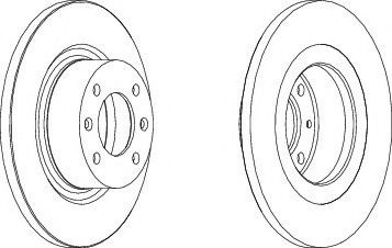 Disc frana CITROEN C5 I Estate (DE) (2001 - 2004) FERODO DDF1157 piesa NOUA
