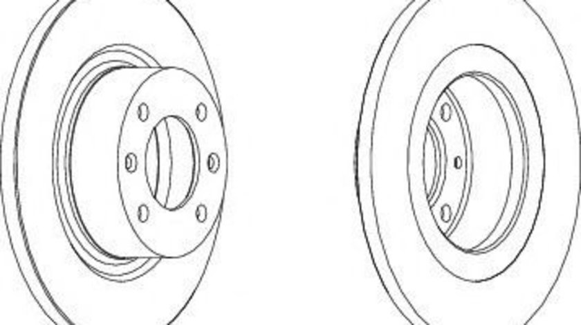 Disc frana CITROEN C5 I Estate (DE) (2001 - 2004) FERODO DDF1157 piesa NOUA