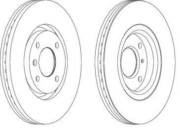 Disc frana CITROEN C5 II Break (RE) (2004 - 2016) FERODO DDF1152 piesa NOUA