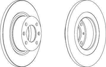 Disc frana CITROEN C5 II (RC) (2004 - 2016) FERODO DDF1157 piesa NOUA