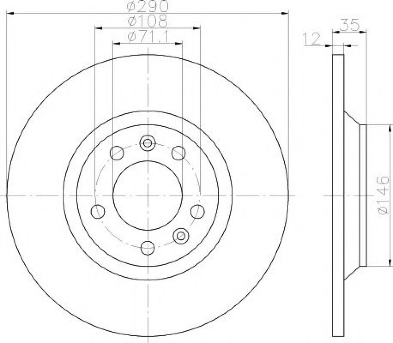 Disc frana CITROEN C5 III (RD) (2008 - 2016) TEXTAR 92129603 piesa NOUA