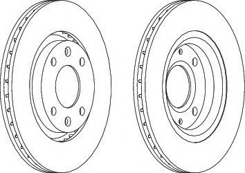 Disc frana CITROEN DS3 (2009 - 2015) FERODO DDF1140 piesa NOUA