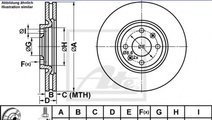 Disc frana CITROEN DS5 (2011 - 2015) ATE 24.0126-0...