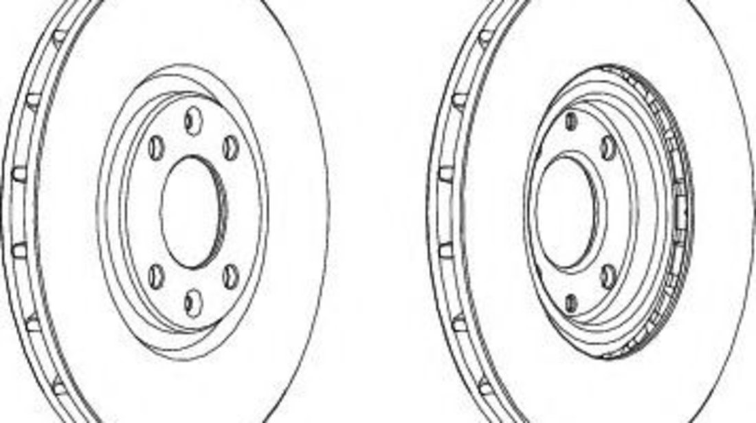 Disc frana CITROEN DS5 (2011 - 2015) FERODO DDF1676 piesa NOUA