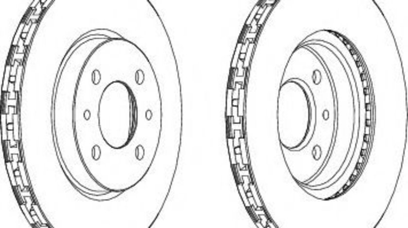 Disc frana CITROEN NEMO caroserie (AA) (2008 - 2016) FERODO DDF762 piesa NOUA