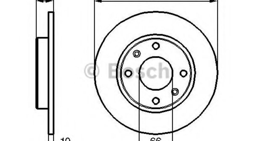 Disc frana CITROEN SAXO (S0, S1) (1996 - 2004) BOSCH 0 986 479 C54 piesa NOUA