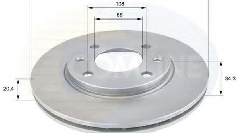 Disc frana CITROEN SAXO (S0, S1) (1996 - 2004) COMLINE ADC1506V piesa NOUA