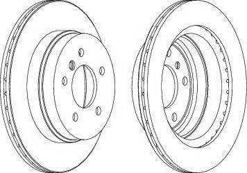 Disc frana CITROEN SAXO (S0, S1) (1996 - 2004) FERODO DDF1697 piesa NOUA