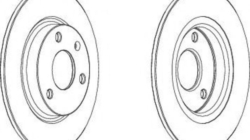 Disc frana CITROEN SAXO (S0, S1) (1996 - 2004) FERODO DDF132 piesa NOUA