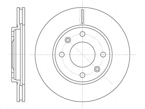 Disc frana CITROEN SAXO (S0, S1) (1996 - 2004) REMSA 6131.10 piesa NOUA