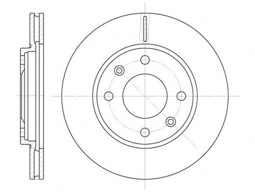 Disc frana CITROEN SAXO (S0, S1) (1996 - 2004) REMSA 6131.10 piesa NOUA