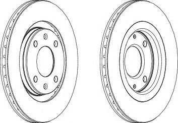 Disc frana CITROEN XANTIA Estate (X2) (1998 - 2003) FERODO DDF192 piesa NOUA