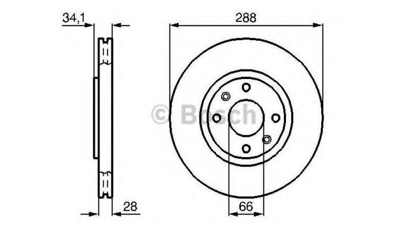 Disc frana Citroen XANTIA (X1) 1993-1998 #2 09787710