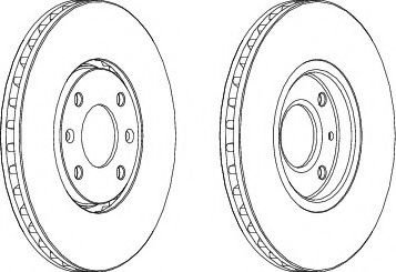 Disc frana CITROEN XANTIA (X1) (1993 - 1998) FERODO DDF841 piesa NOUA