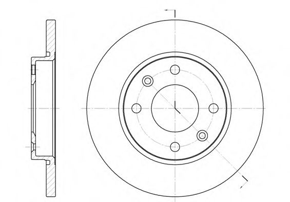 Disc frana CITROEN XSARA Cupe (N0) (1998 - 2005) REMSA 6535.00 piesa NOUA