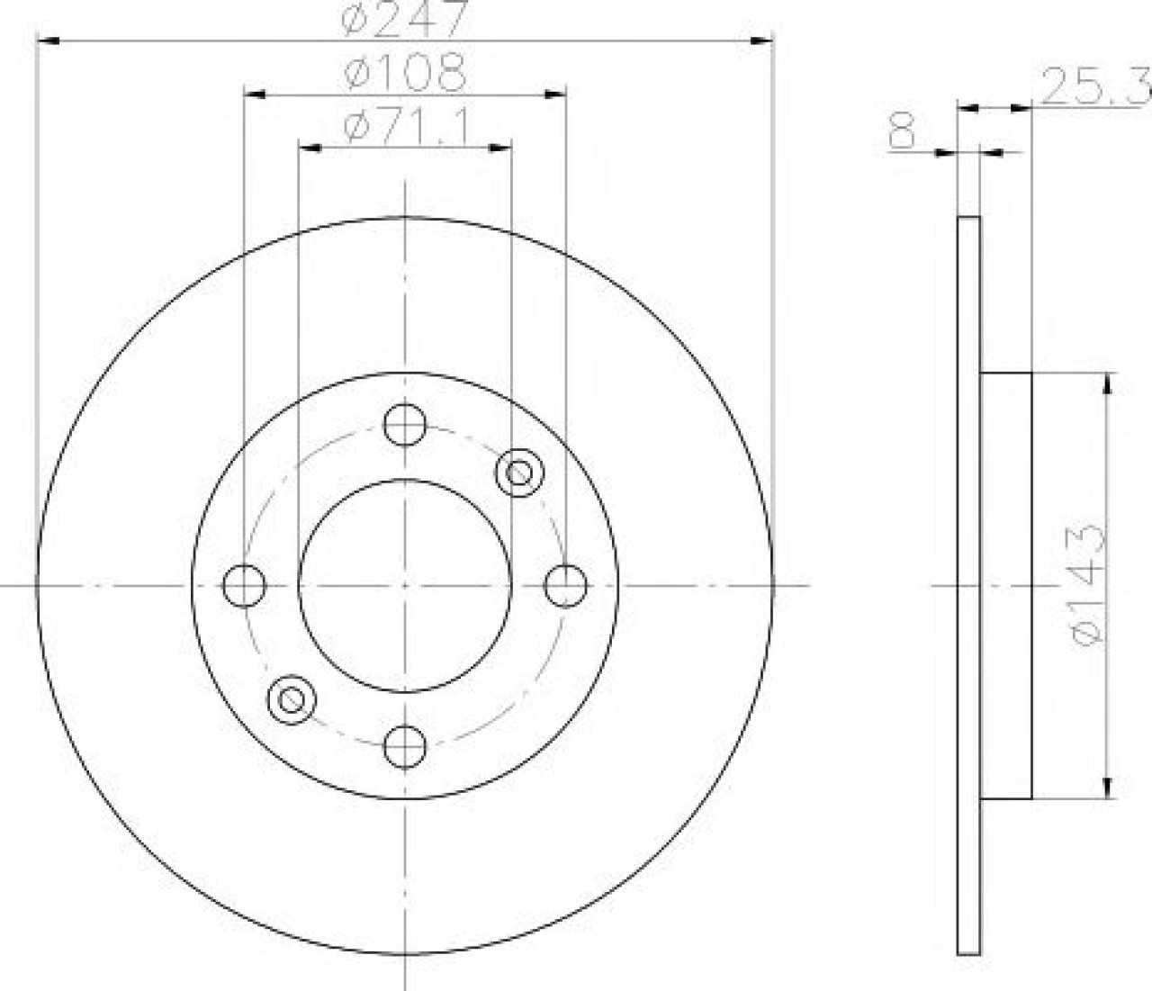 Disc frana CITROEN XSARA Cupe (N0) (1998 - 2005) TEXTAR 92055003 piesa NOUA