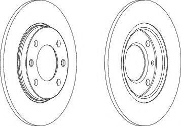 Disc frana CITROEN XSARA (N1) (1997 - 2005) FERODO DDF244 piesa NOUA