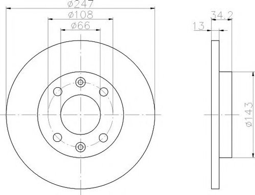 Disc frana CITROEN XSARA (N1) (1997 - 2005) TEXTAR 92092803 piesa NOUA