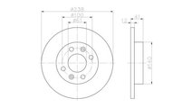 Disc frana Dacia 1410 combi 1985-1998 #2 08295810