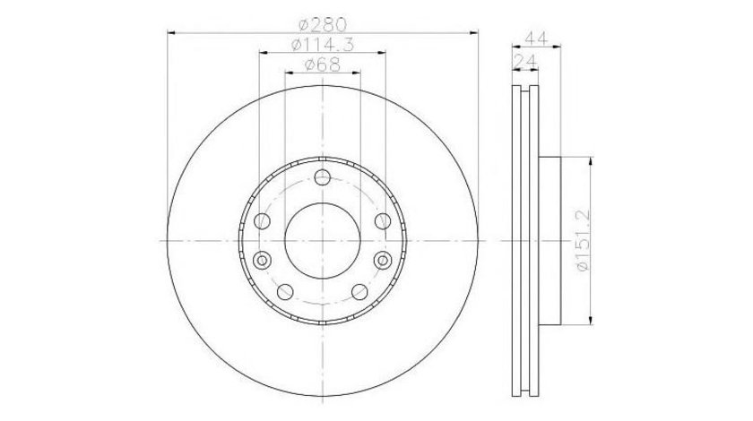 Disc frana Dacia DUSTER 2010-2016 #2 0986479553