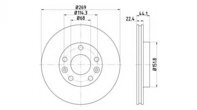 Disc frana Dacia DUSTER 2010-2016 #3 355122431