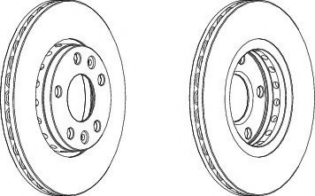 Disc frana DACIA DUSTER (2010 - 2016) FERODO DDF1728 piesa NOUA
