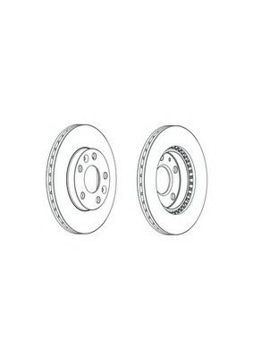 Disc frana DACIA DUSTER (2010 - 2016) FERODO DDF2078C piesa NOUA