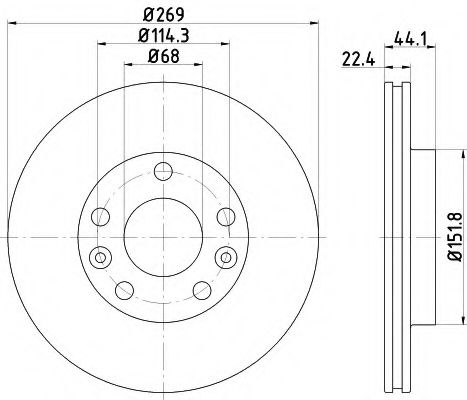 Disc frana DACIA DUSTER (2010 - 2016) TEXTAR 92272603 piesa NOUA