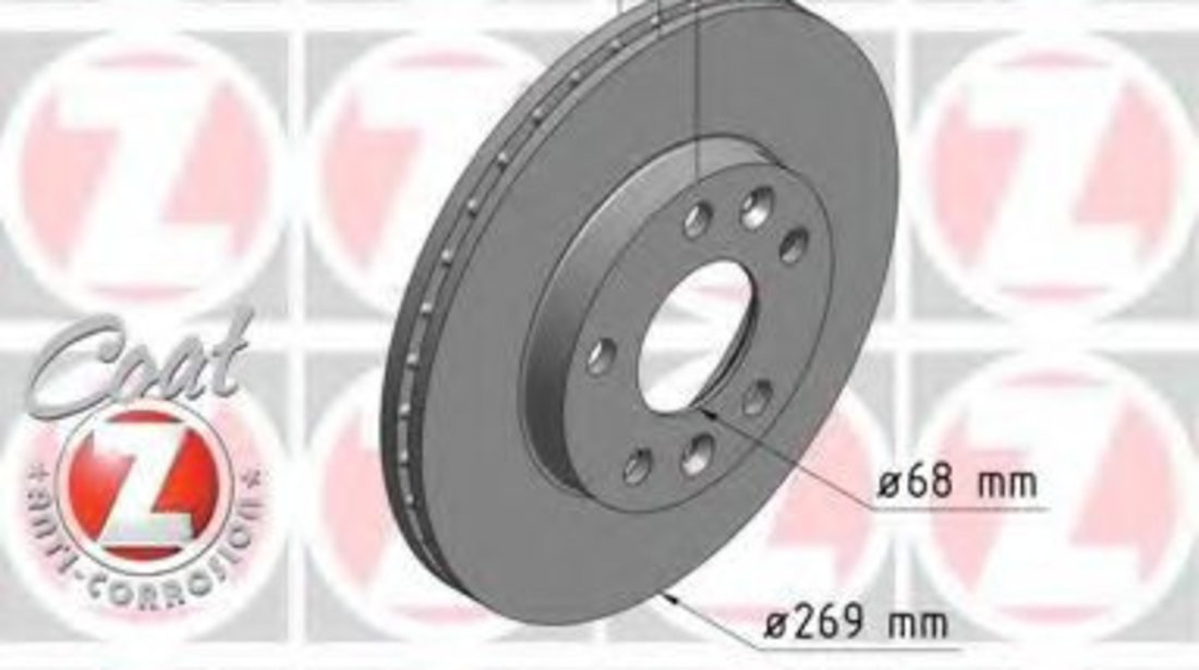 Disc frana DACIA DUSTER (2010 - 2016) ZIMMERMANN 470.2439.20 piesa NOUA