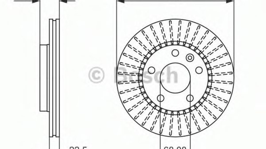 Disc frana DACIA DUSTER Caroserie (2011 - 2016) BOSCH 0 986 479 779 piesa NOUA