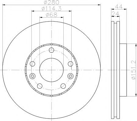 Disc frana DACIA DUSTER Caroserie (2011 - 2016) TEXTAR 92195505 piesa NOUA