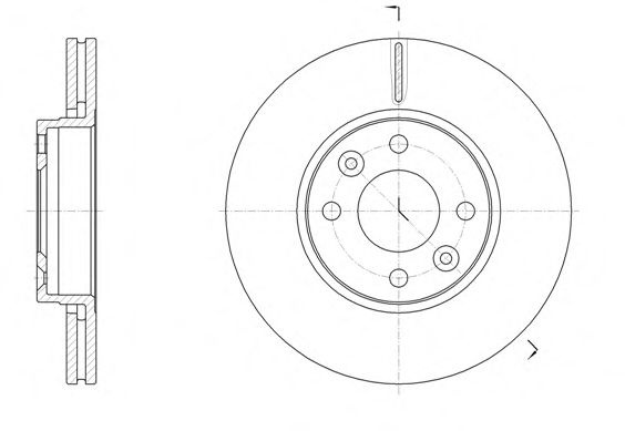 Disc frana DACIA LODGY (2012 - 2016) REMSA 61474.10 piesa NOUA