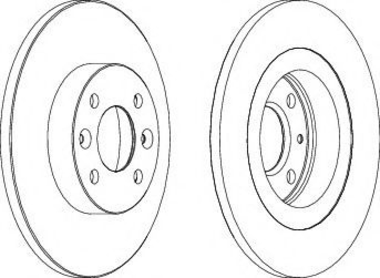 Disc frana DACIA LOGAN EXPRESS (FS) (2009 - 2016) FERODO DDF1502C piesa NOUA